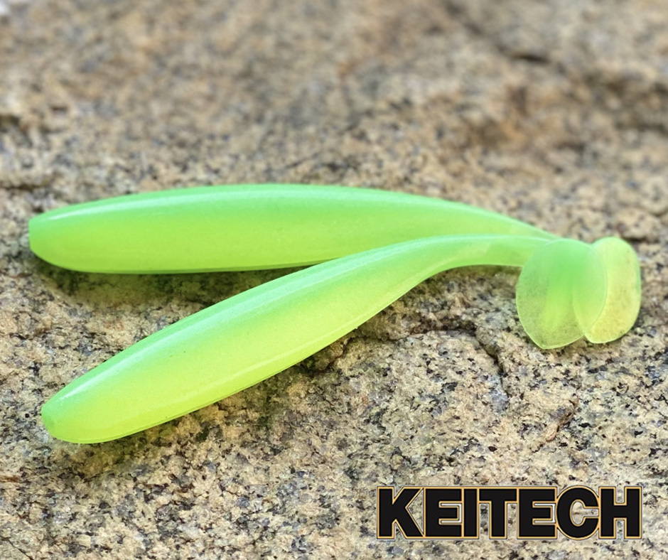 Obrázok produktu KEITECH Easy Shiner 3″- 7,62cm – Lime Chartreuse Glow – 10ks/bal