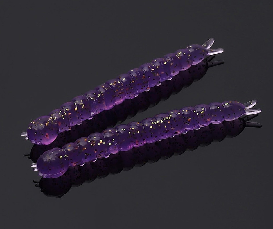 Obrázok produktu LIBRA LURES Slight Worm 38 – Purple with Glitter 020 (Krill) – 15ks/bal