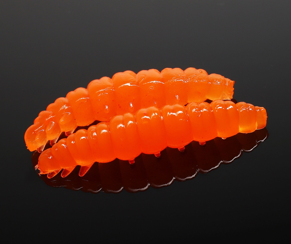 Obrázok produktu LIBRA LURES Larva 30 – Hot Orange 011 (Cheese) – 15ks/bal