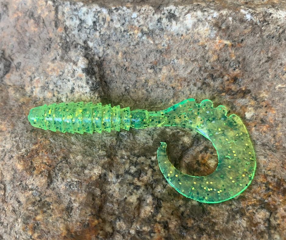 Obrázok produktu FISHUP Fancy Grub 2,5″ Flo Chartreuse/Green – 10ks/bal
