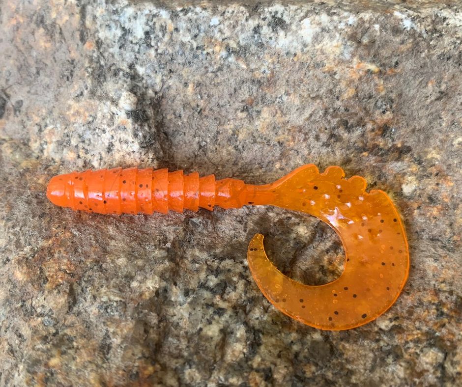 Obrázok produktu FISHUP Fancy Grub 2,5″ Orange Pumpkin/Black – 10ks/bal