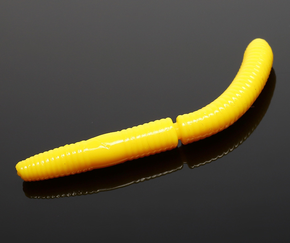 Obrázok produktu LIBRA LURES Fatty D’Worm 75 – Yellow 007 (Krill) – 8ks/bal