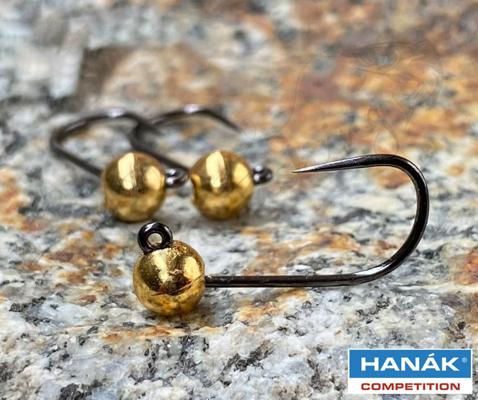 Obrázok produktu Háčik Hanák H 480 BL veľ. 8 s tungstenovou hlavou – zlato – 0,75g – 3ks