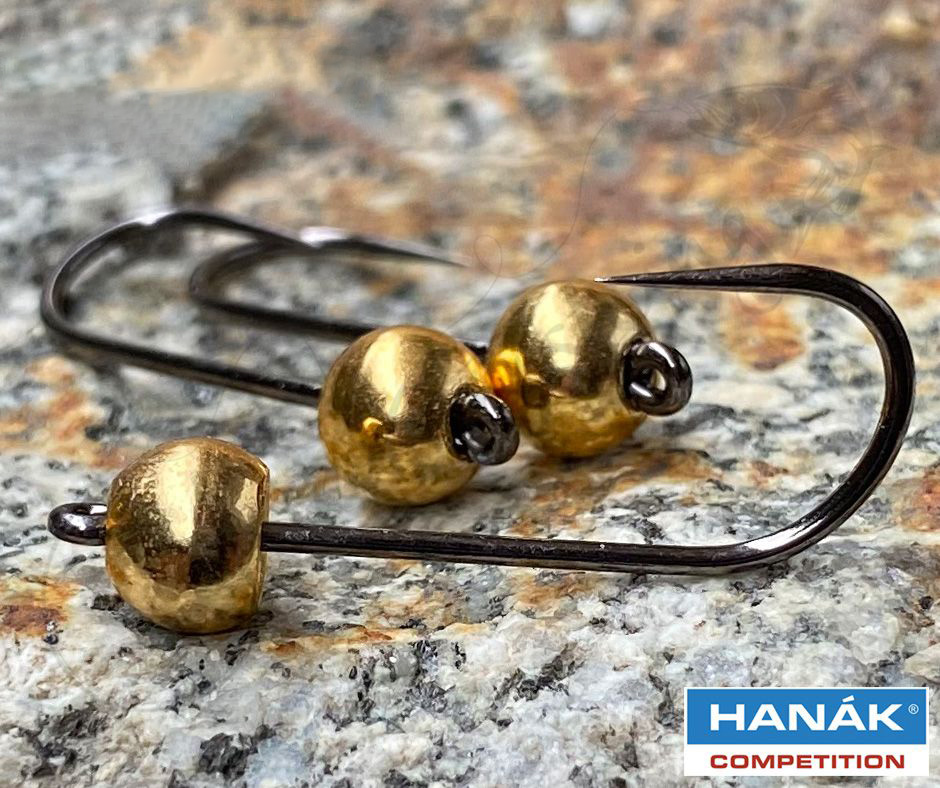 Obrázok produktu Háčik Hanák H 950 BL veľ. 6 s tungstenovou hlavou – zlato – 1,94g – 3ks