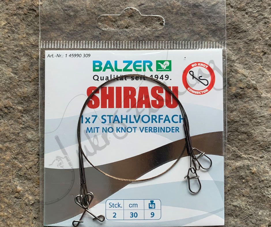 Obrázok produktu Oceľové lanko SHIRASU 30cm – 9kg/2ks
