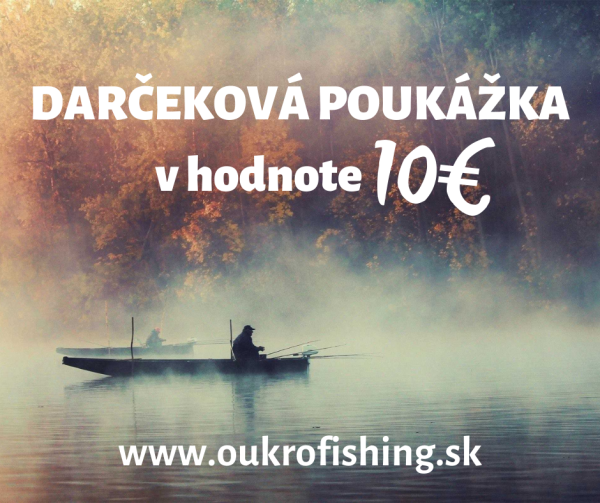 oukrofishing darčeková poukažka rybársky e-shop rybárske potreby rybársky obchod prívlač bratislava