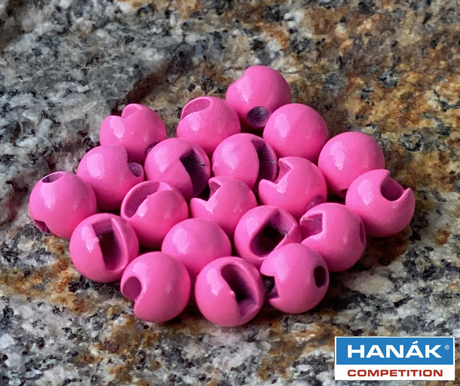 Obrázok produktu Tungstenová hlavička HANÁK 3,5mm fluo ružová – 0,3g – 10ks