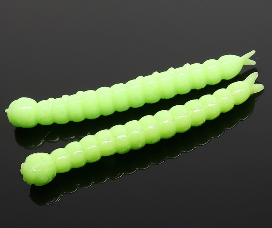 Obrázok produktu LIBRA LURES Slight Worm 38 – Hot Green 026 (Krill) – 15ks/bal