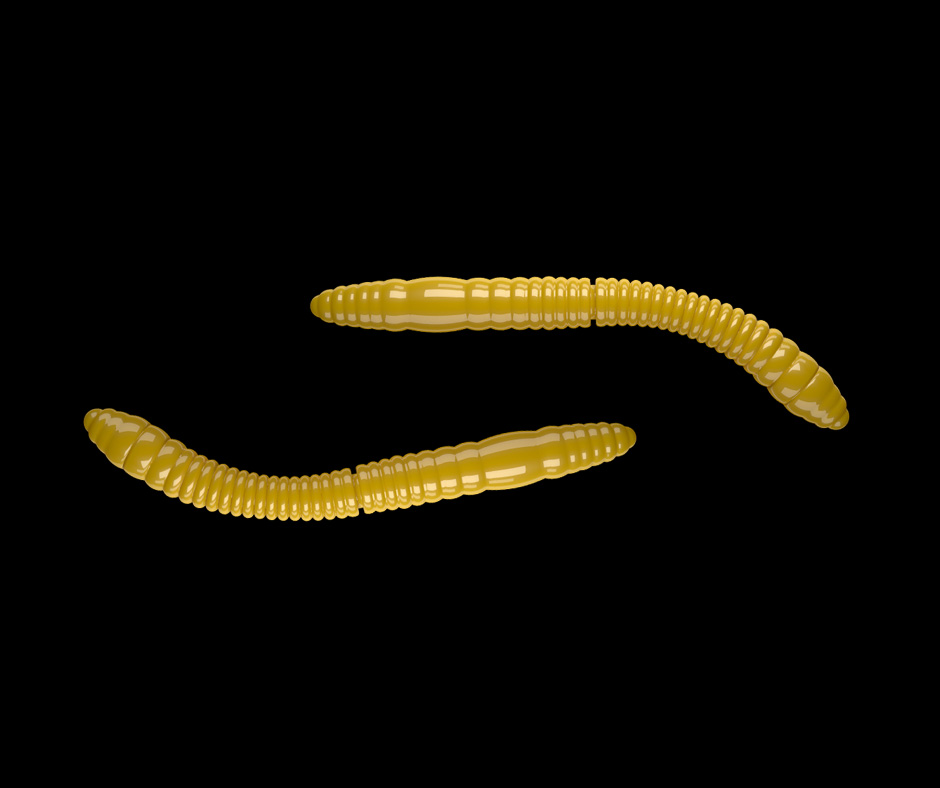 Obrázok produktu LIBRA LURES Fatty D’Worm Tournament 55 – Yellow 007 (Krill) – 12ks/bal