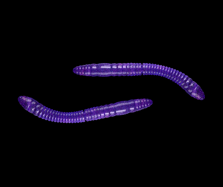 Obrázok produktu LIBRA LURES Fatty D’Worm Tournament 55 – Purple with Glitter 020 (Krill) – 12ks/bal