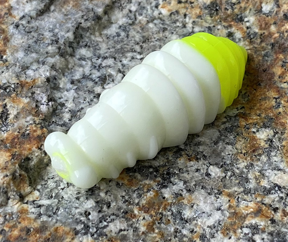 Obrázok produktu FISHUP Maya 1,6″ White/Hot Chartreuse – 7ks/bal