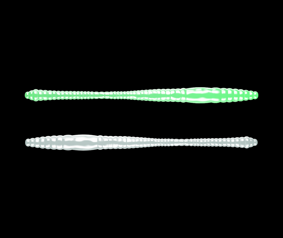 Obrázok produktu LIBRA LURES Dying Worm 70 – Glow UV green 000 (Cheese) – 15ks/bal