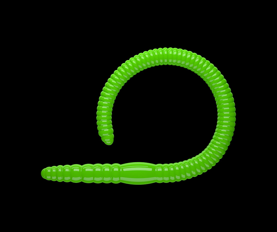 Obrázok produktu LIBRA LURES Flex Worm 95 – Hot Green 026 (Krill) – 10ks/bal