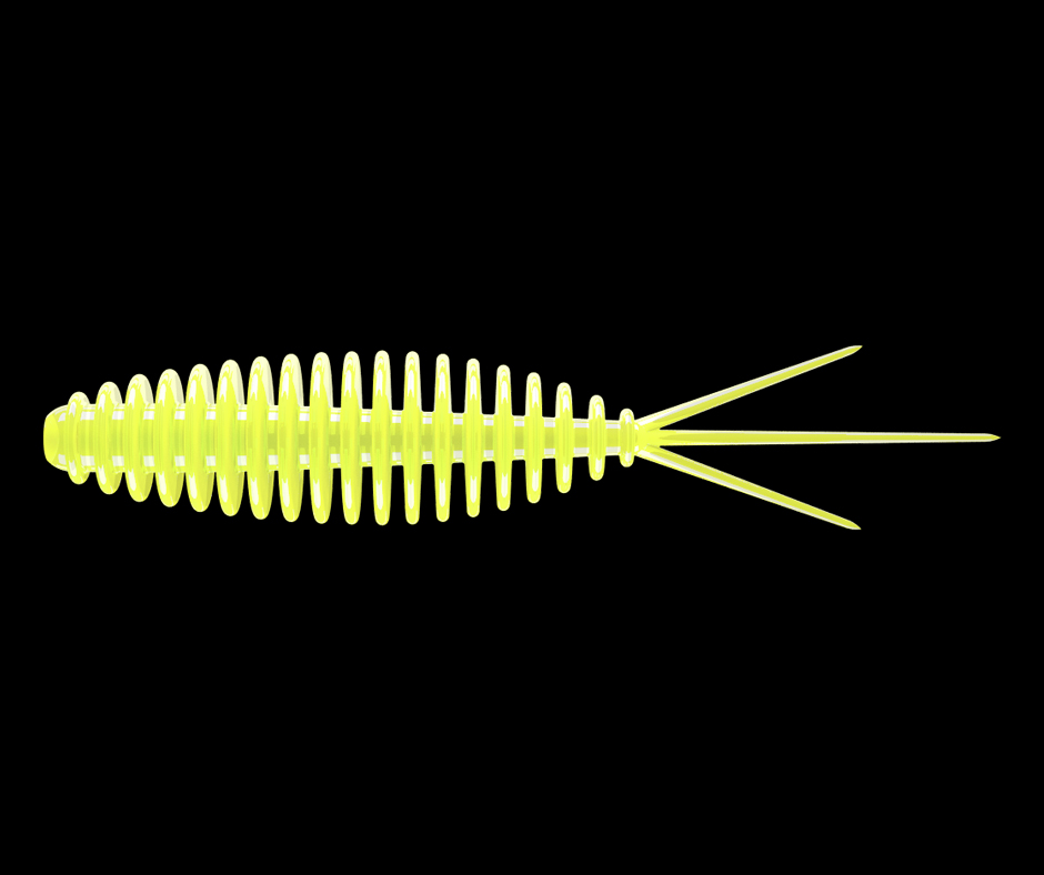 Obrázok produktu LIBRA LURES Turbo Worm 56 – Hot Yellow 006 (Krill) – 8ks/bal