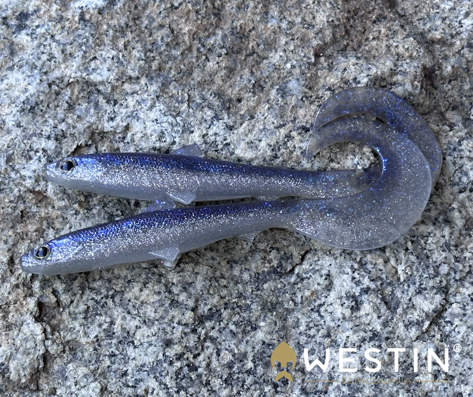 Obrázok produktu WESTIN BullTeez Curltail 8cm – Sparkling Blue – 3ks/bal