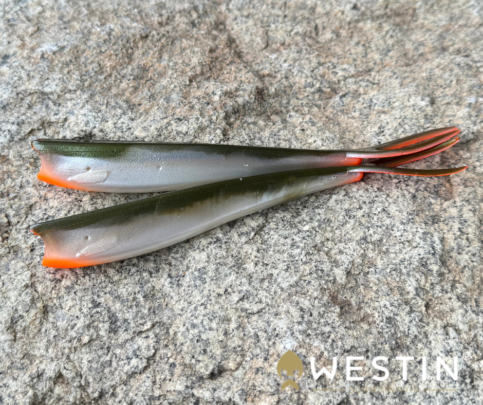 Obrázok produktu WESTIN TwinTeez V-Tail 15cm – Bass Orange – 2ks/bal