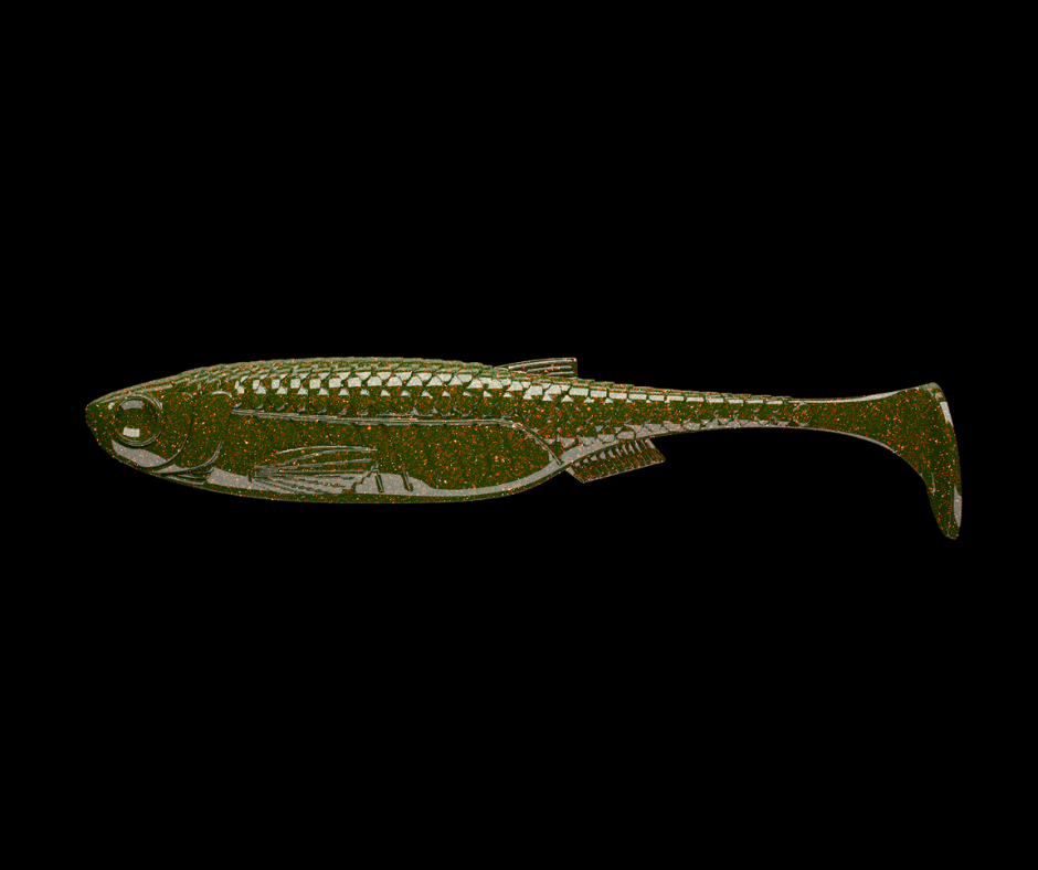 Obrázok produktu LIBRA LURES Kraken Shad 2″ – Motor Oil Green 032 (Fish) – 10ks/bal