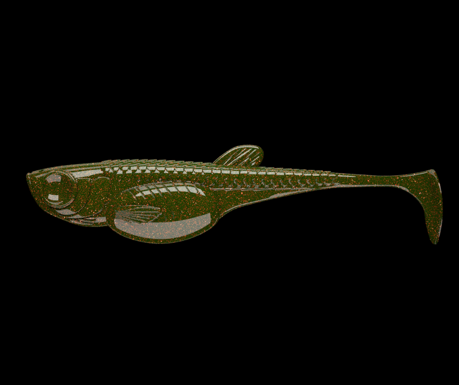 Obrázok produktu LIBRA LURES Embrion Shad 2″ – Motor Oil Green 032 (Fish) – 10ks/bal