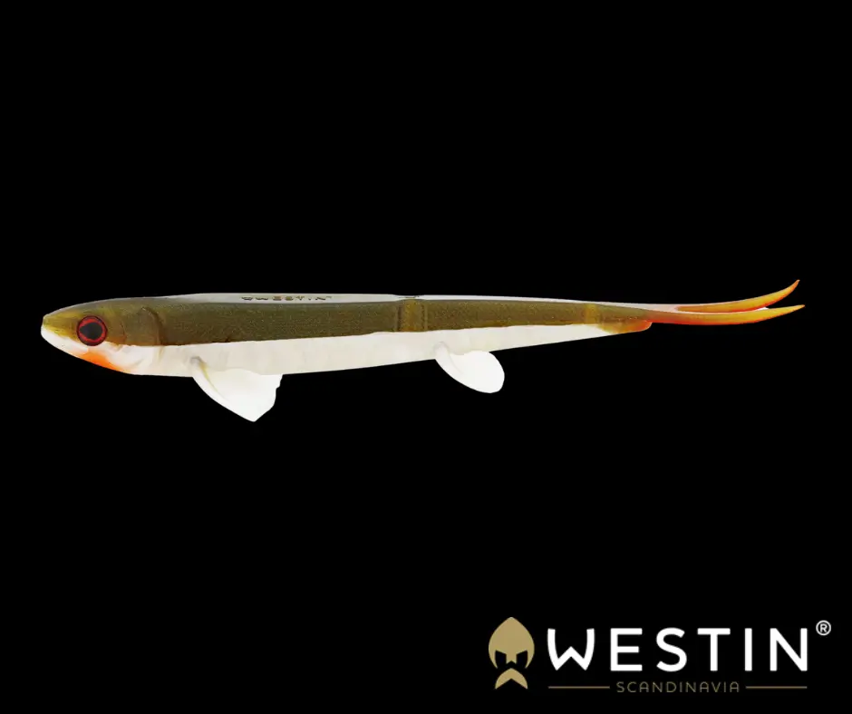 Obrázok produktu WESTIN TwinTeez Pelagic V-Tail 17cm – Bass Orange – 2ks/bal