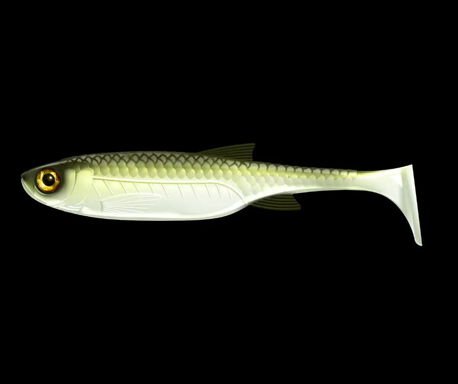 Obrázok produktu LIBRA LURES Kraken Shad 8″ – Olive Whitefish 031 – 1ks/bal