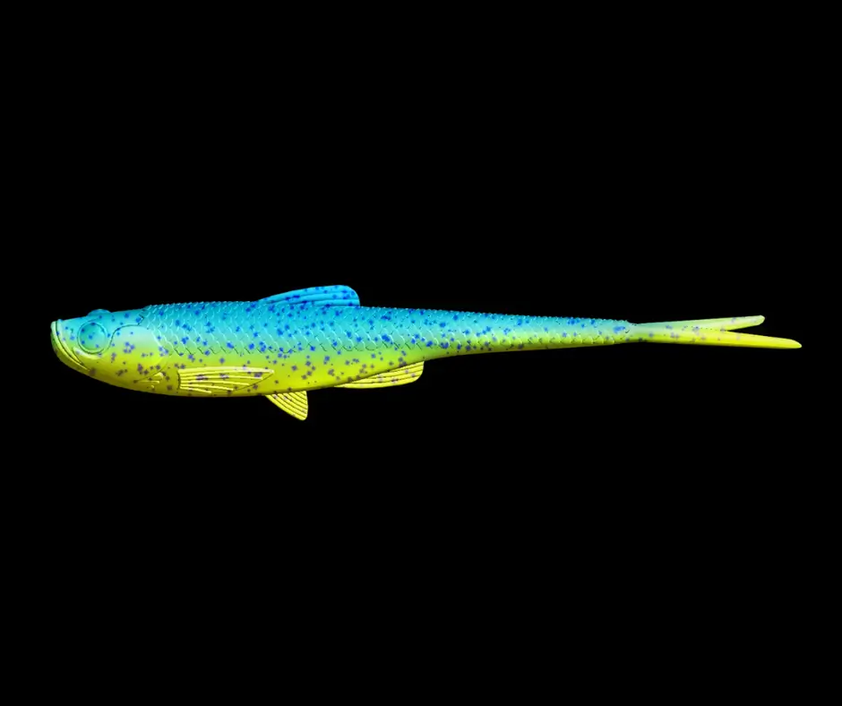 Obrázok produktu LIBRA LURES Bleak V-Tail 7,8″ – 20cm – Lime Chartreuse/Blue 127