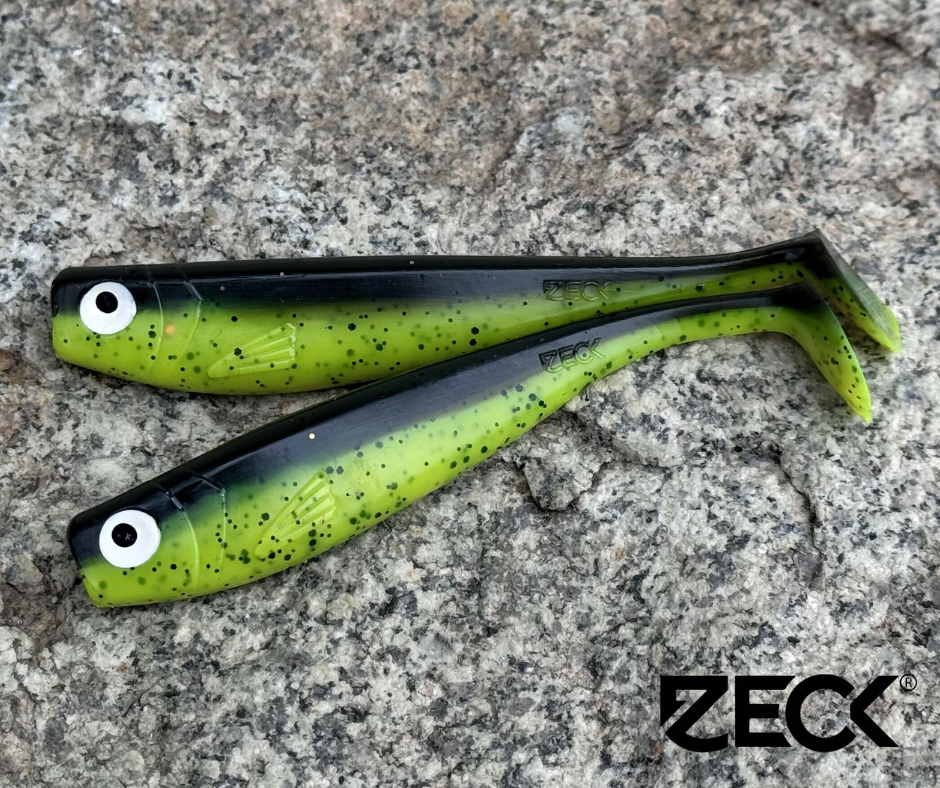 Obrázok produktu ZECK Zander Gummi 12cm – Moor Kiwi – 3ks/bal