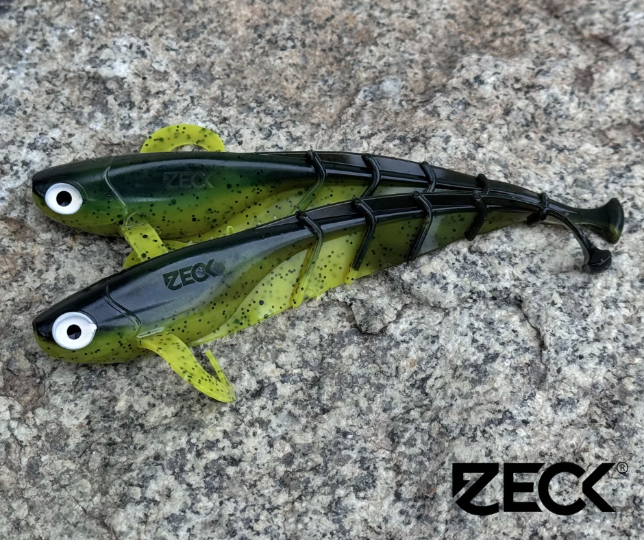 Obrázok produktu ZECK Zander Quappie 12cm – Moor Kiwi – 3ks/bal