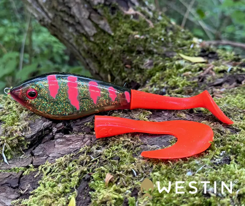 Obrázok produktu Wobler WESTIN Swim Tail 12cm – 3D Motoroil Blood