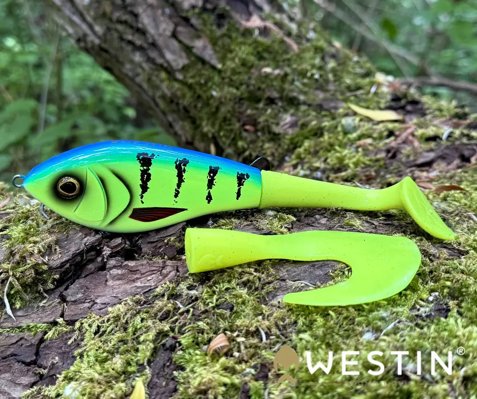 Obrázok produktu Wobler WESTIN Swim Tail 12cm – Striped Bluegrass