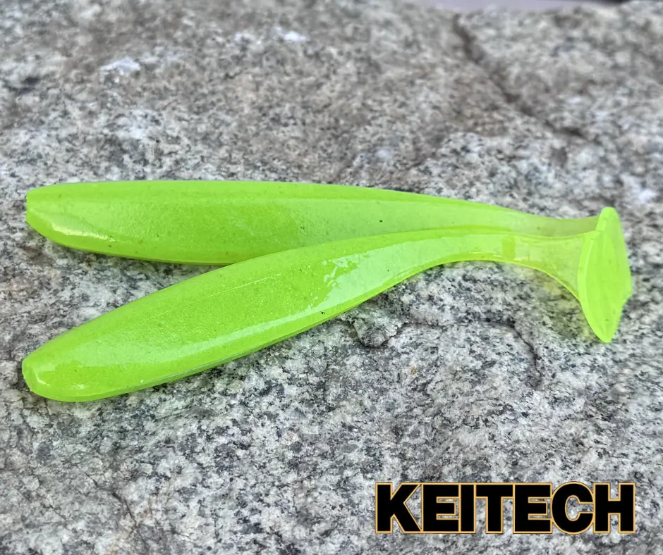 Obrázok produktu KEITECH Easy Shiner 3″- 7,62cm – Clear Chartreuse Glow – 10ks/bal
