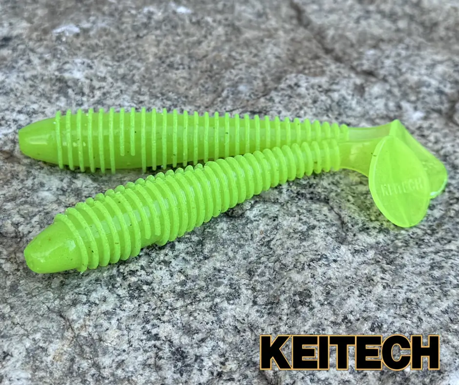 Obrázok produktu KEITECH Swing Impact FAT 3,8″- 9,65cm – Clear Chartreuse Glow – 6ks/bal
