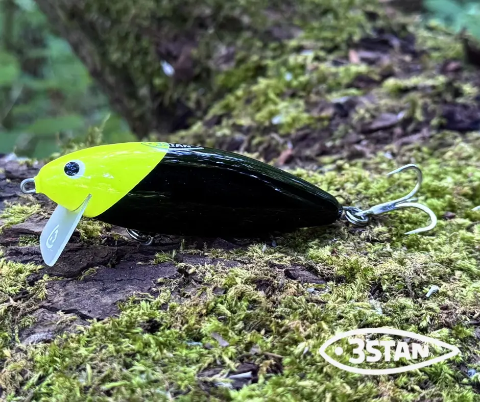 Obrázok produktu Wobler 3STAN FATTY 90 SS plávajúci – Chartreuse Black