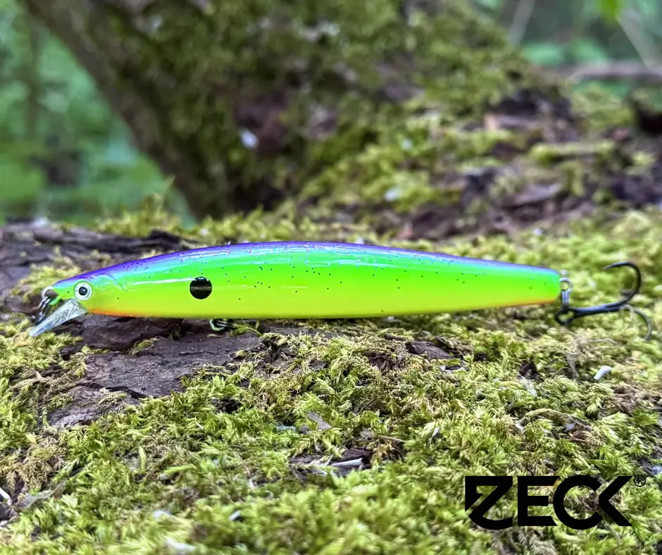 Obrázok produktu Wobler ZECK Zander Laufer 125 – Purple Chartreuse