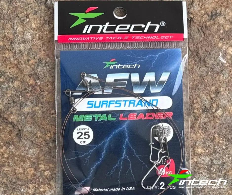 Obrázok produktu Oceľové lanko INTECH AFW Surfstrand 1×7 25cm – 0,28mm – 9kg/2ks
