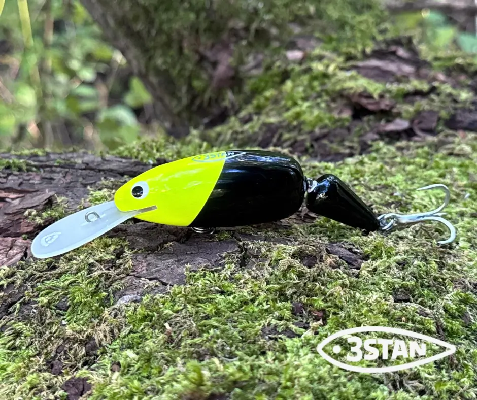 Obrázok produktu Wobler 3STAN FATTY 100 Jointed MR plávajúci – Chartreuse Black