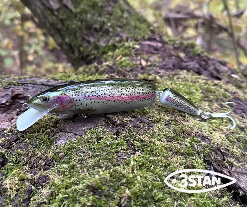 Obrázok produktu Wobler 3STAN Fatty 160 Jointed plávajúci – Rainbow Trout